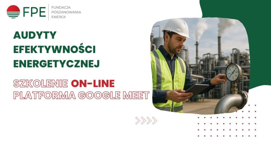 Szkolenie on-line AUDYTY EFEKTYWNOŚCI ENERGETYCZNEJ AEE-23